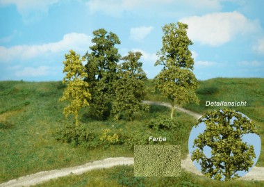 Heki 1672 15 Blätterbäume dunkelgrün 