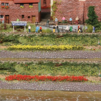 Heki 1814 10 Grasstreifen gelb/rot 