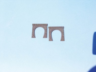 Heki 3123 Tunnelportale eingleisig N, 2 Stück 