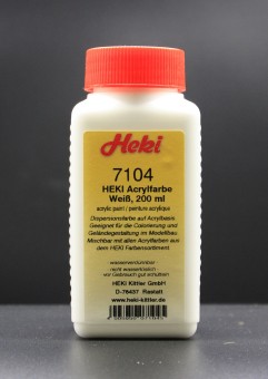 Heki 7104 Acrylfarbe Weiß, 200 ml 