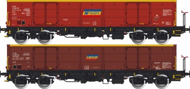 Albert Modell 500028 CFR offener Güterwagen-Set Eacs Ep.6 