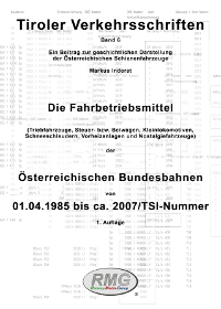 RMG B26 Tiroler Verkehrsschriften - Band 6 