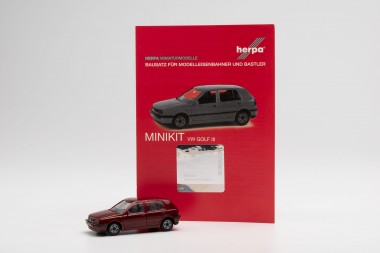 Herpa 012355-008 MiniKit VW Golf III (4t) weinrot  