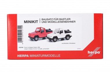 Herpa 012744 2er Set MiniKit: Puch G-Klasse offen 