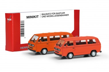 Herpa 013093-006 MiniKit: VW T3 Bus leuchrot/orange 