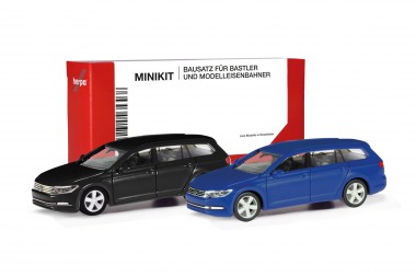 Herpa 013772-003 MiniKit: VW Passat Variant schwarz/blau 