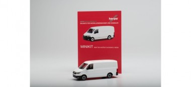 Herpa 013857 Minikit: MAN TGE Kasten Flachdach weiß 