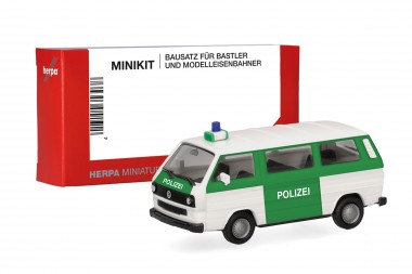 Herpa 014120 MiniKit: VW T3 Bus Polizei 