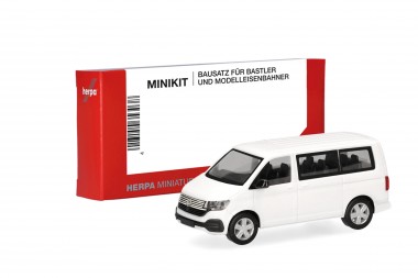 Herpa 014250 MiniKit: VW T6.1 Bus weiß 