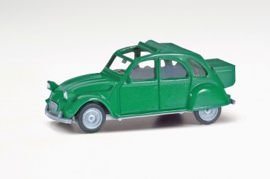 Herpa 027632-005 Citroen 2CV mit Queue signalgrün 