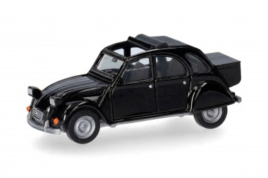 Herpa 027632-007 Citroën 2CV mit Queue schwarz 