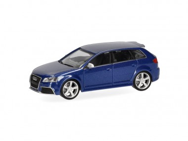 Herpa 034876-003 Audi RS3 Sportback sepangblau perleffek 