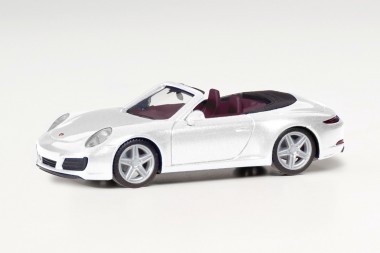Herpa 038843-002 Porsche 911 (991.2) Cabrio weiß met. 