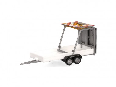 Herpa 052368-004 Verkehrssicherungsanhänger 2a weiß 