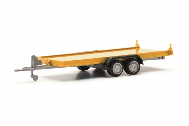 Herpa 052450-003 PKW Transportanhänger gelb 