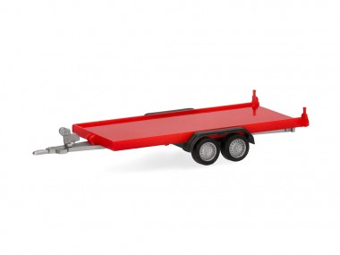 Herpa 052450-004 PKW-Transportanhänger (2a) rot 