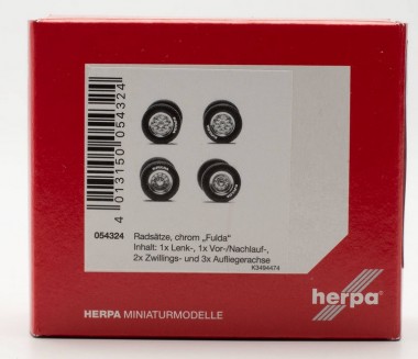 Herpa 054324 Zubehör Radsatz chrom FULDA  