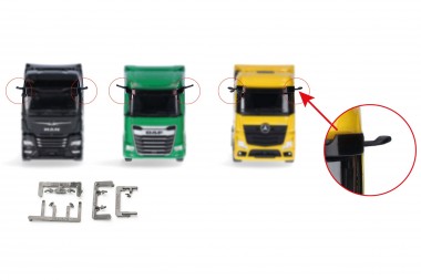 Herpa 054447 Zubehör: Spiegelkamera (MAN/DAF/MB) 