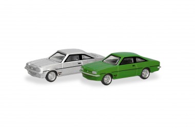 Herpa 066938 SpurN: 2erSet Opel Manta B silber/grün 