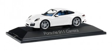 Herpa 071017 Porsche 911 Carrera Coupe carreraweiß 