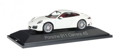 Herpa 071048 Porsche 911 Carrera 4S Coupe weiß  