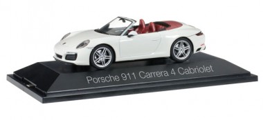 Herpa 071116 Porsche 911 Carrera 4 Cabrio carraraweiß 