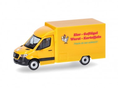 Herpa 098656 MB Sprinter Foodtruck Eier/Geflügel/Wurs 