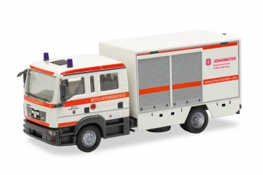 Herpa 099608 MAN TGL 08 GW-SAN Die Johanniter Cottbus 