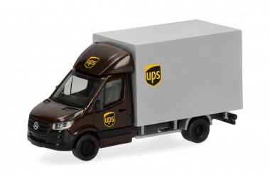 Herpa 099790 MB Sprinter m.Koffer-Aufbau UPS 