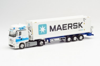 Herpa 313384 MB Actros GS Seitenlader-SZ GDH / Maersk 