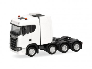 Herpa 315753-003 Scania CS20 ND Schwerlast-SZM weiß 