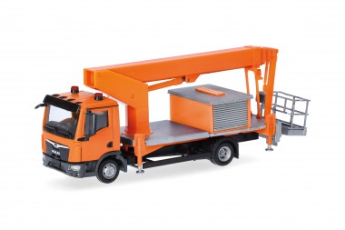 Herpa 319584 MAN TGL CC Ruthmann Steiger TK310 orange 