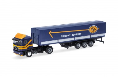 Herpa 319638 MAN F90 Pritschen-SZ ASG (S) 