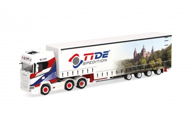 Herpa 319645 Scania CS20 HD Meusburger-SZ TiDe Spedit 