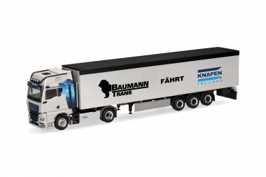 Herpa 320085 MAN TGX GX Schubboden-SZ Baumann 