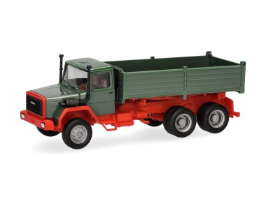 Herpa 320276 Basic: Iveco Hauber Kipp-Lkw grün 