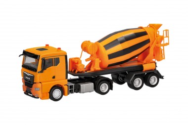 Herpa 320573 MAN TGX GN Betonmischer-SZ orange 