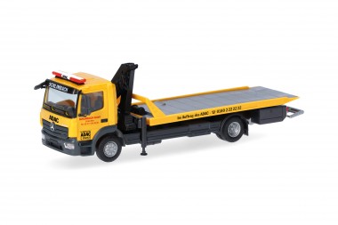Herpa 321273 MB Atego Plateau-Lkw ADAC/Schlimbach 