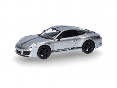 Herpa 430418 Porsche 911 (991) Carrera 4 S silber 