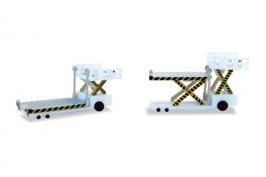 Herpa 520621-001 Container Loader - weiß/white (2 Stück) 