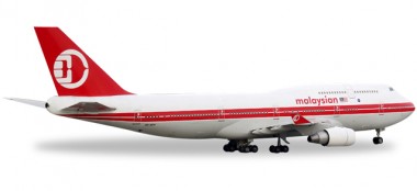Herpa 529679 Boeing 747-400 Malaysia Airlines Retro 
