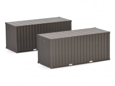 Herpa 747134 2x20ft Container (braungrau) Heer (A) 