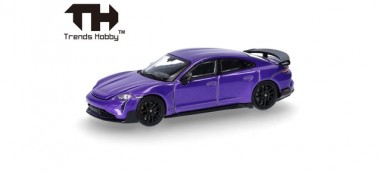 Herpa 864TH000008 Trends Hobby: Porsche Taycan Turbo lila 