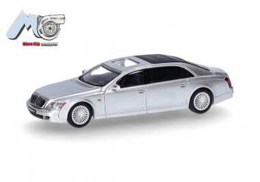 Herpa 87MC000023 MicroCity: Maybach 62S silber 