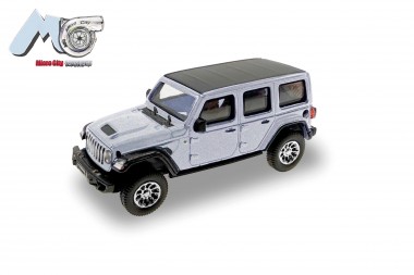 Herpa 87MC000027 MicroCity: Jeep Wrangler silber 
