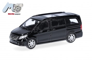 Herpa 87MC000075 MicroCity: MB V-Klasse Bus schwarz 