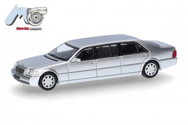 Herpa 87MC000106 MicroCity: MB S600 Pullmann silber 