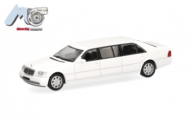 Herpa 87MC000115 MicroCity: MB S600 Pullmann weiß 