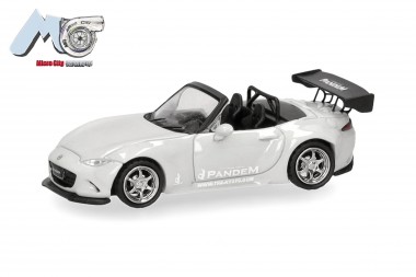 Herpa 87MC000130 MicroCity: Mazda MX-5 Rocket Bunny grau 