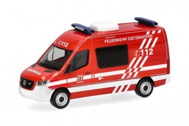 Herpa 959797 MB Sprinter Halbbus FW Dietenhofen 